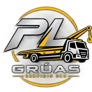 Logo de Grúas PL, servicio de grúa y asistencia en carretera 24 horas